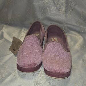 Foamtreads Women's Glittery Lavender Slippers
